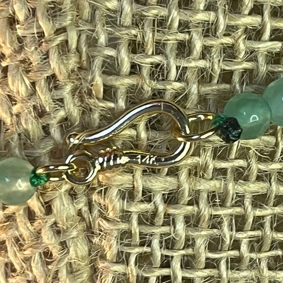 Faceted and beaded emerald 20” necklace 14KYG clasp 70ctw - Picture 4 of 7